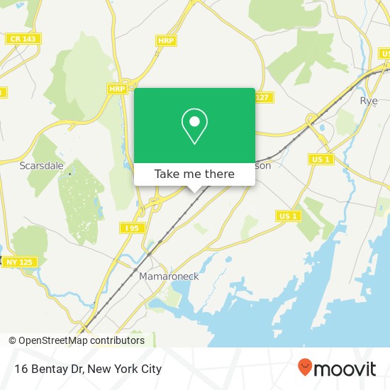 Mapa de 16 Bentay Dr, Harrison, NY 10528