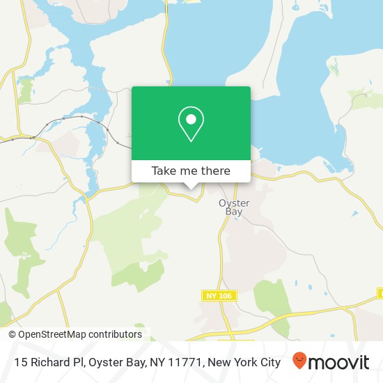 Mapa de 15 Richard Pl, Oyster Bay, NY 11771