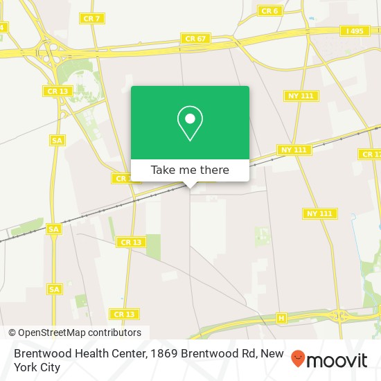 Mapa de Brentwood Health Center, 1869 Brentwood Rd