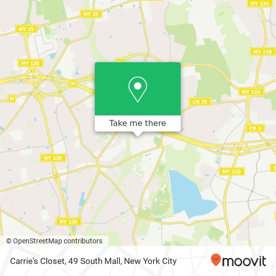 Mapa de Carrie's Closet, 49 South Mall