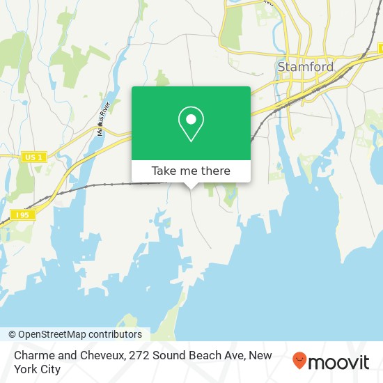 Charme and Cheveux, 272 Sound Beach Ave map