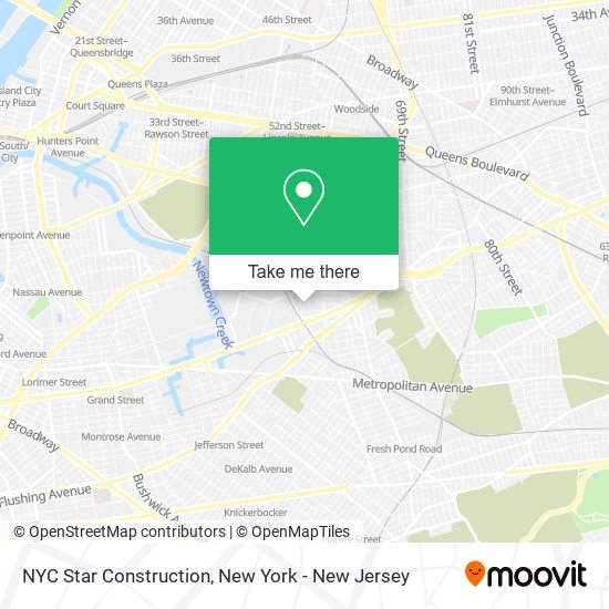 NYC Star Construction map