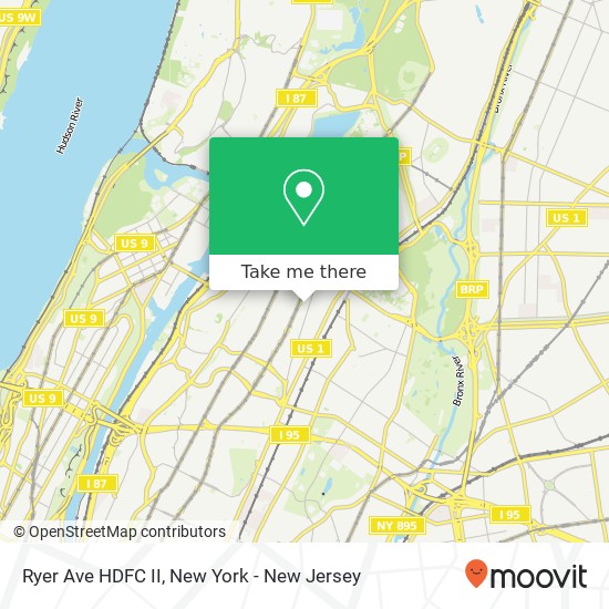 Mapa de Ryer Ave HDFC II