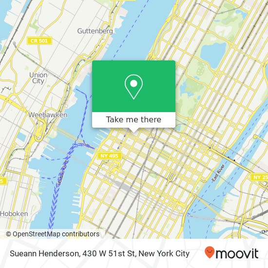 Mapa de Sueann Henderson, 430 W 51st St