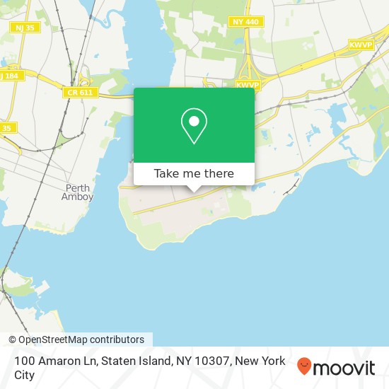 Mapa de 100 Amaron Ln, Staten Island, NY 10307