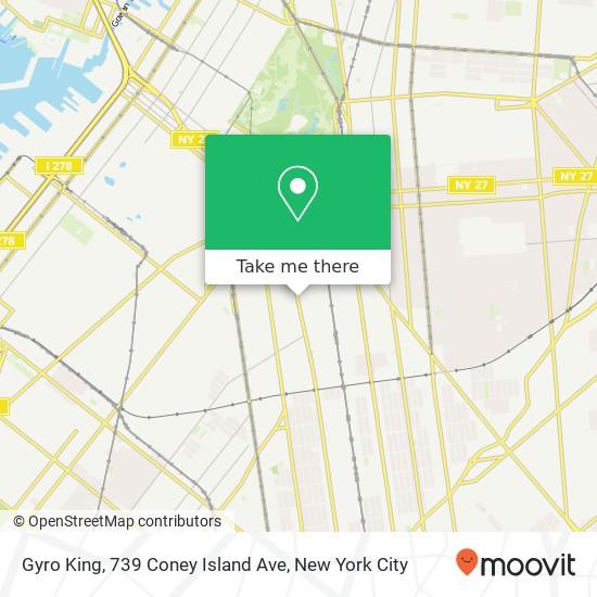 Gyro King, 739 Coney Island Ave map
