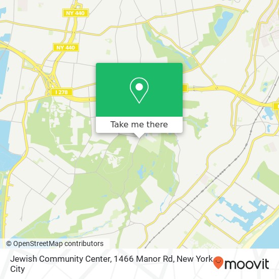 Mapa de Jewish Community Center, 1466 Manor Rd