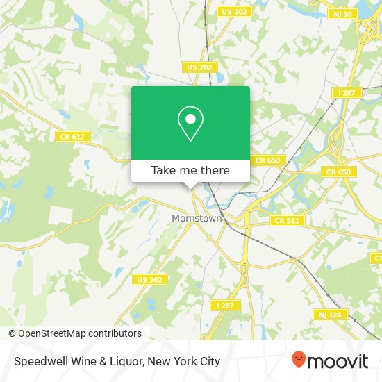 Mapa de Speedwell Wine & Liquor