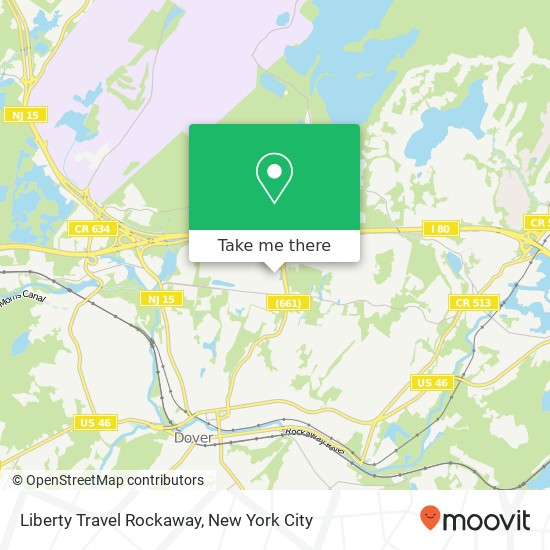 Liberty Travel Rockaway map