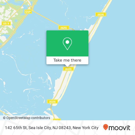 Mapa de 142 65th St, Sea Isle City, NJ 08243