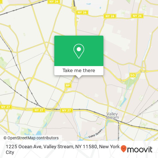 1225 Ocean Ave, Valley Stream, NY 11580 map