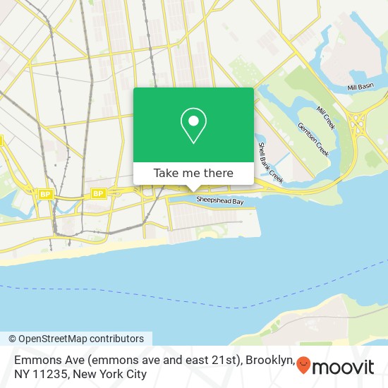 Emmons Ave (emmons ave and east 21st), Brooklyn, NY 11235 map