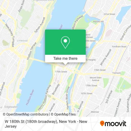 How to Get to W 180th St (180th broadway) in Manhattan by Bus
