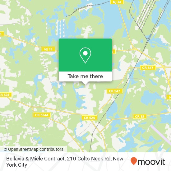 Bellavia & Miele Contract, 210 Colts Neck Rd map