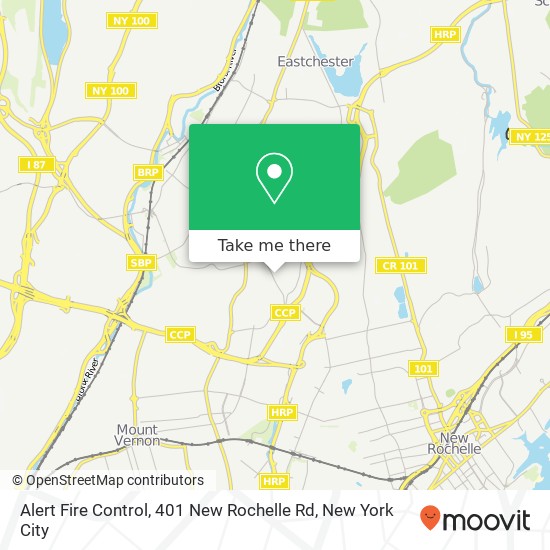 Mapa de Alert Fire Control, 401 New Rochelle Rd