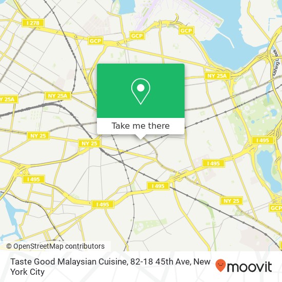 Taste Good Malaysian Cuisine, 82-18 45th Ave map