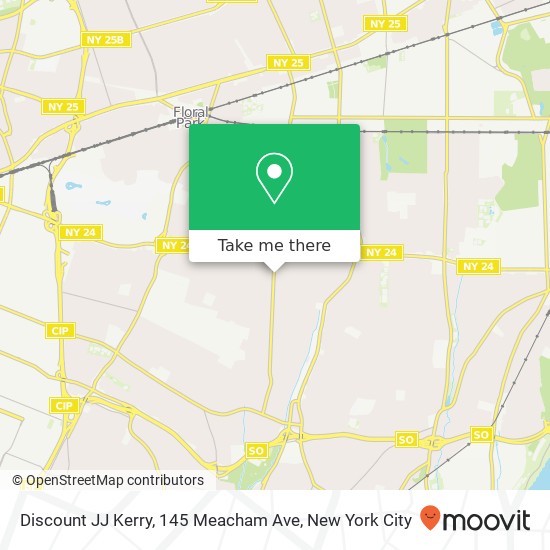 Mapa de Discount JJ Kerry, 145 Meacham Ave