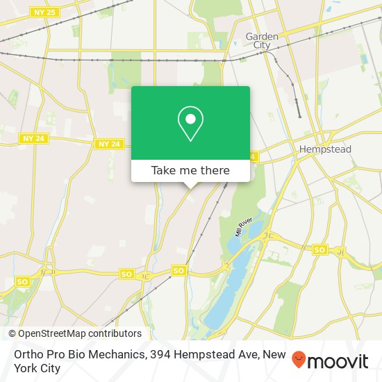 Ortho Pro Bio Mechanics, 394 Hempstead Ave map