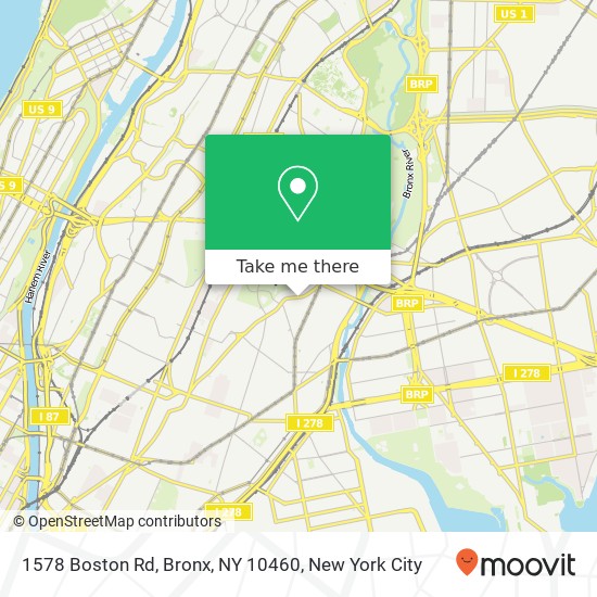 1578 Boston Rd, Bronx, NY 10460 map