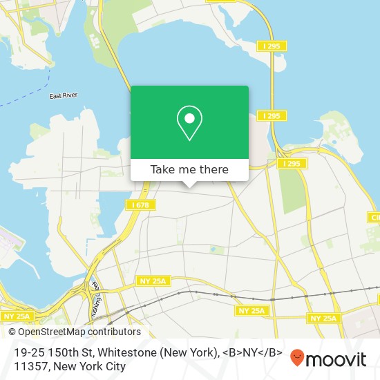 Mapa de 19-25 150th St, Whitestone (New York), <B>NY< / B> 11357