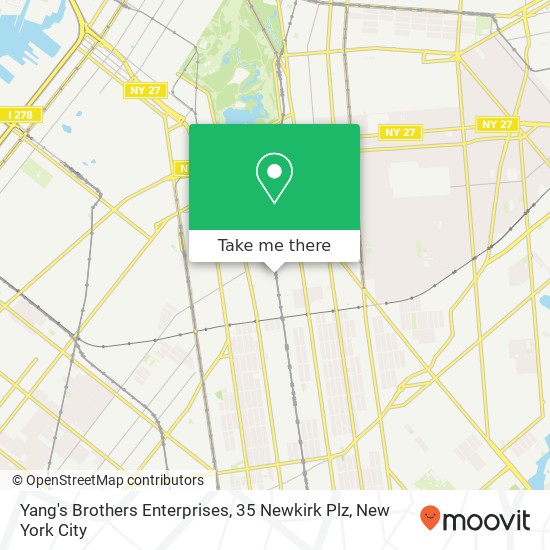 Yang's Brothers Enterprises, 35 Newkirk Plz map