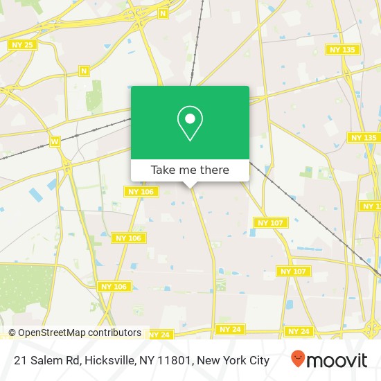 21 Salem Rd, Hicksville, NY 11801 map