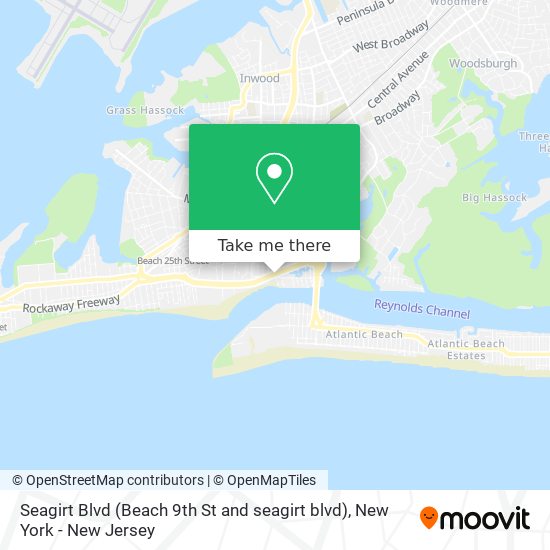 Seagirt Blvd (Beach 9th St and seagirt blvd) map