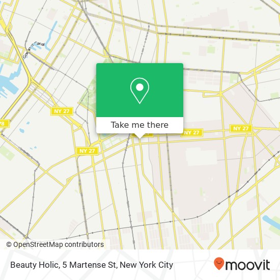 Beauty Holic, 5 Martense St map