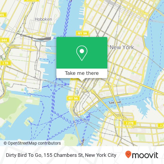 Dirty Bird To Go, 155 Chambers St map