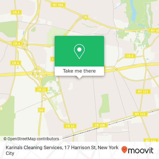 Mapa de Karina's Cleaning Services, 17 Harrison St