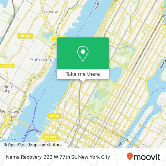 Nama Recovery, 222 W 77th St map