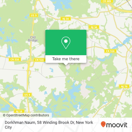 Mapa de Dorkhman Naum, 58 Winding Brook Dr