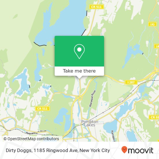 Dirty Doggs, 1185 Ringwood Ave map