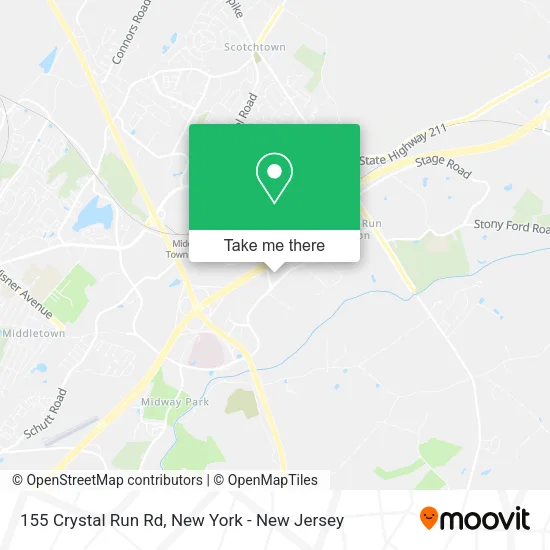 Mapa de 155 Crystal Run Rd