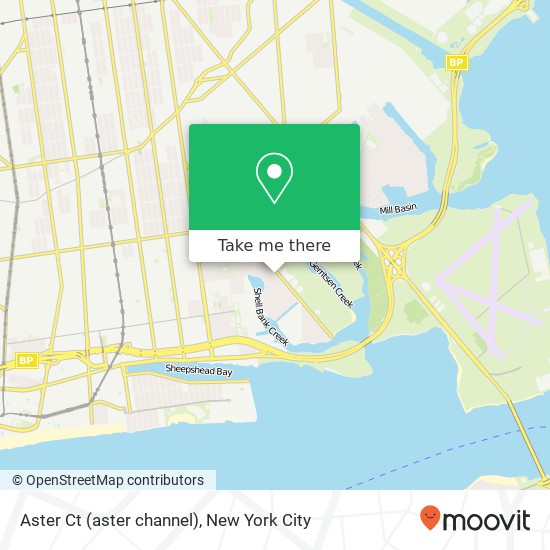 Aster Ct (aster channel), Brooklyn (New York City), NY 11229 map