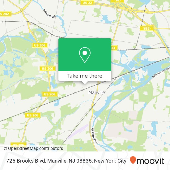 725 Brooks Blvd, Manville, NJ 08835 map