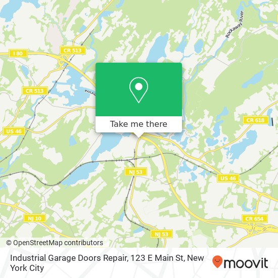 Mapa de Industrial Garage Doors Repair, 123 E Main St