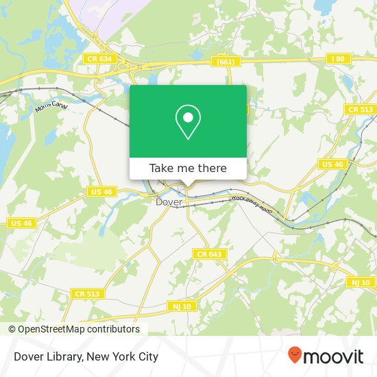 Dover Library map