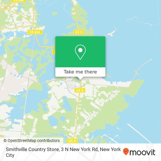 Mapa de Smithville Country Store, 3 N New York Rd
