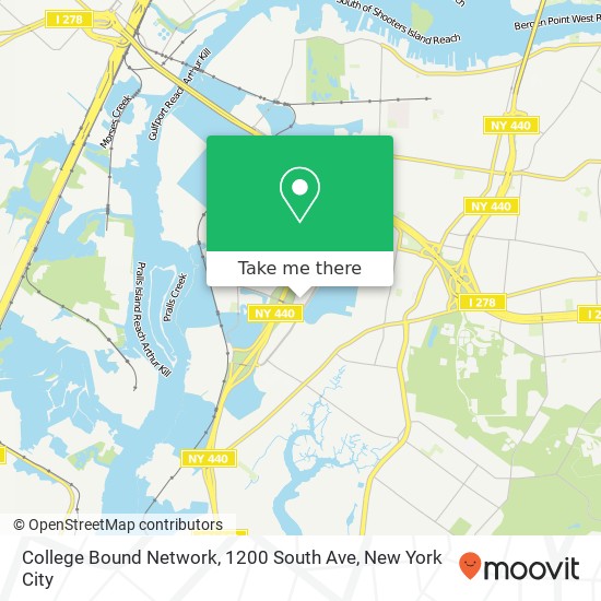 College Bound Network, 1200 South Ave map