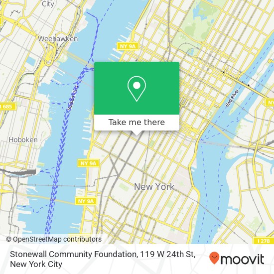 Stonewall Community Foundation, 119 W 24th St map