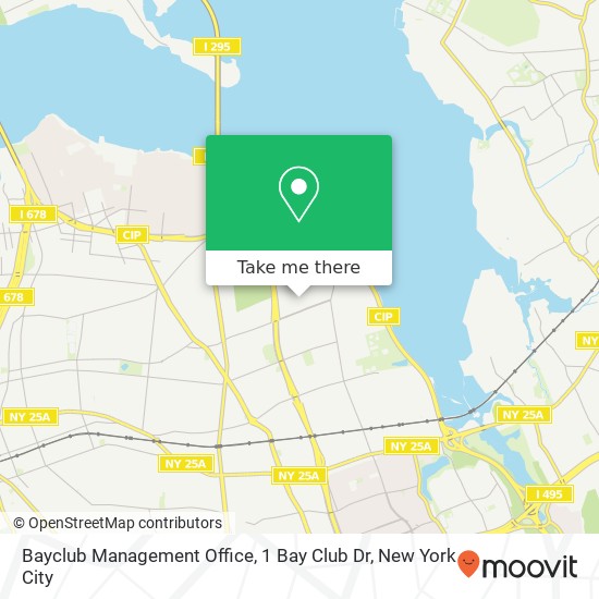 Mapa de Bayclub Management Office, 1 Bay Club Dr