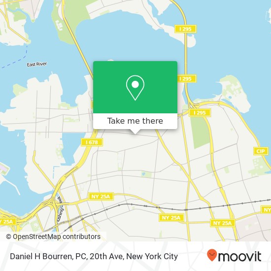 Mapa de Daniel H Bourren, PC, 20th Ave