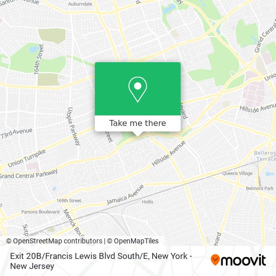 Mapa de Exit 20B / Francis Lewis Blvd South / E