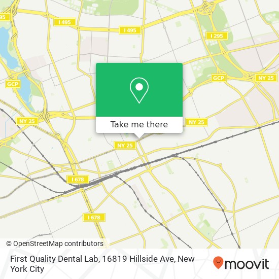 Mapa de First Quality Dental Lab, 16819 Hillside Ave
