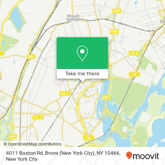 Mapa de 4011 Boston Rd, Bronx (New York City), NY 10466