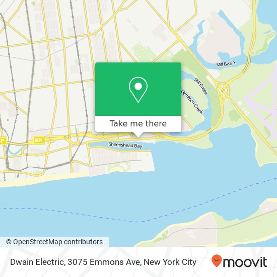 Mapa de Dwain Electric, 3075 Emmons Ave