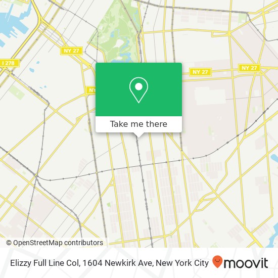 Mapa de Elizzy Full Line Col, 1604 Newkirk Ave