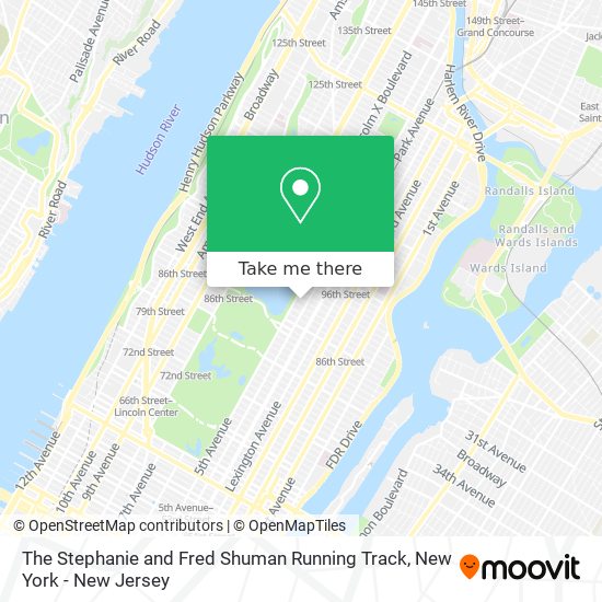 The Stephanie and Fred Shuman Running Track map