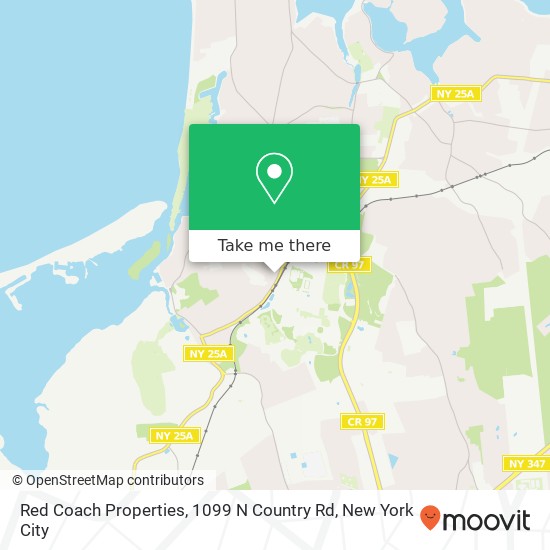 Mapa de Red Coach Properties, 1099 N Country Rd
